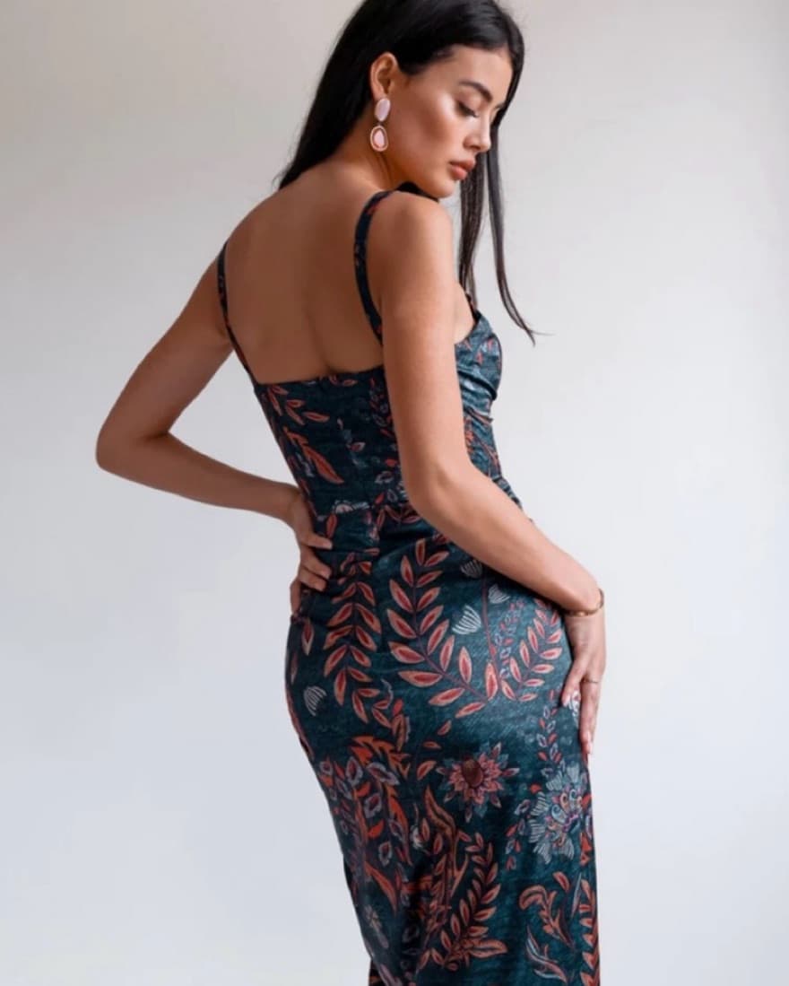Averie Halley Draped Midi Dress - Image 2