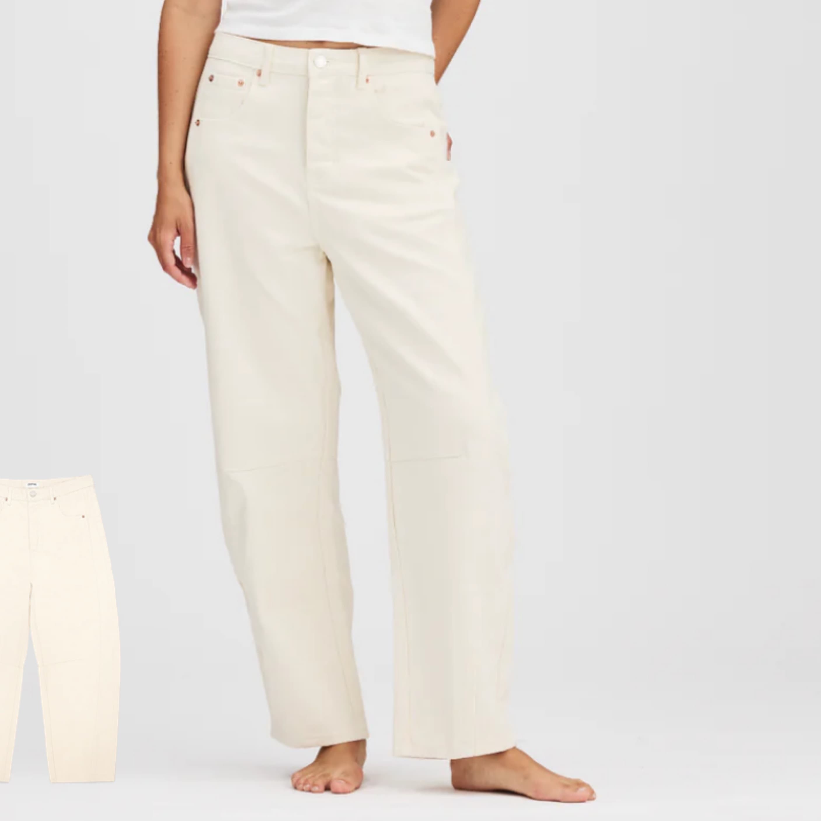 PARKE Horseshoe Jeans Cream - Image 2