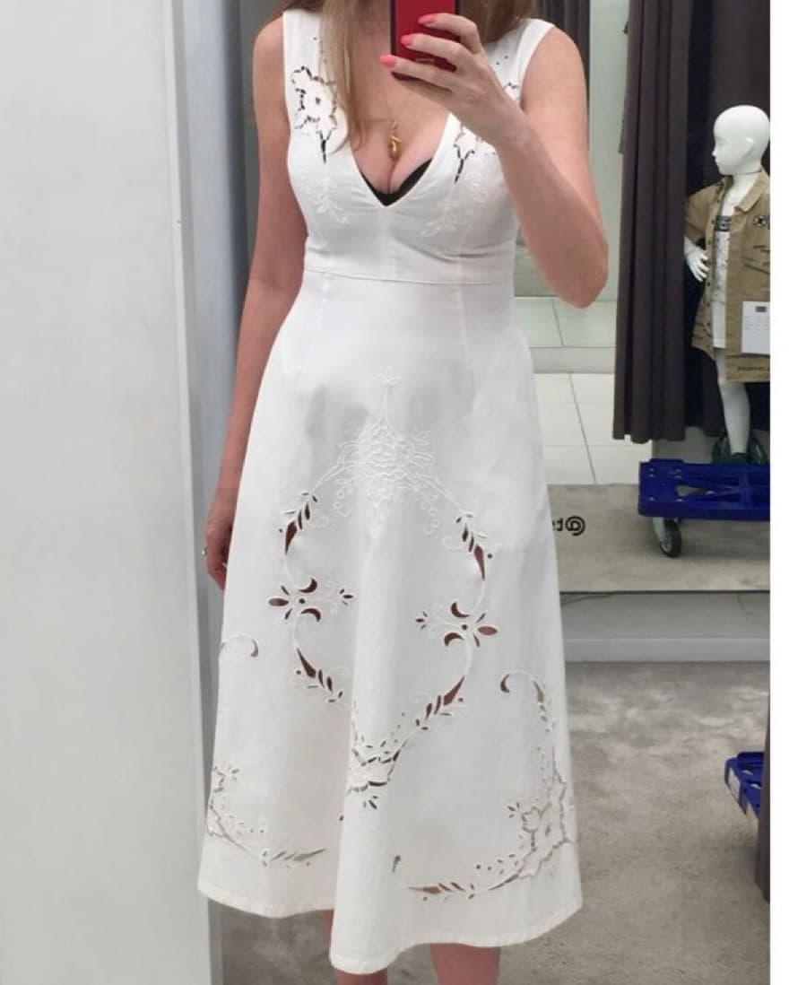 Stella McCartney Embroidered Denim Dress - Image 1