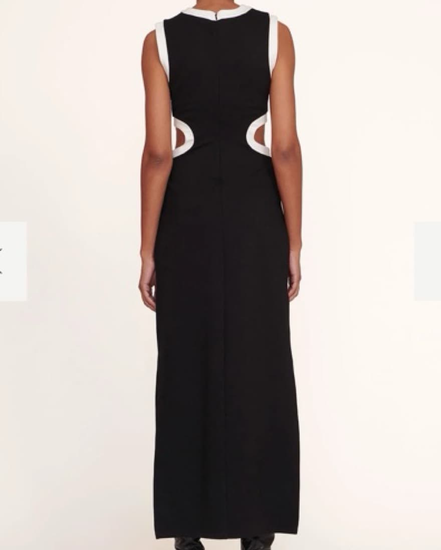 STAUD Dolce Dress In Black - Image 3