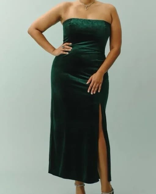 Reformation Beacon Velvet Dress - Image 1
