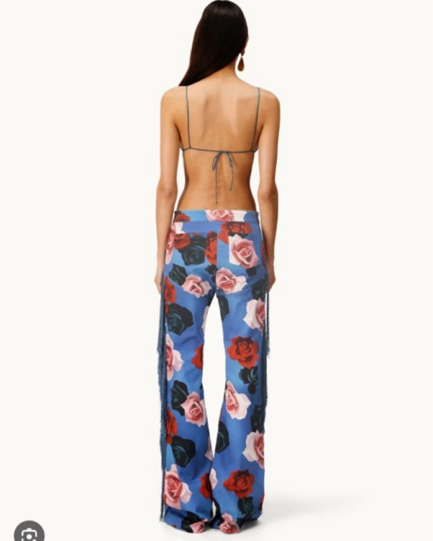 Mirae Noa Icy Rose Fringe Pants - Image 2