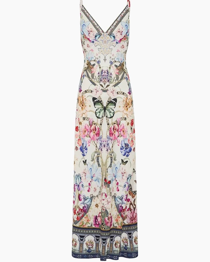 Camilla A-Line Linen Slipdress - Image 1