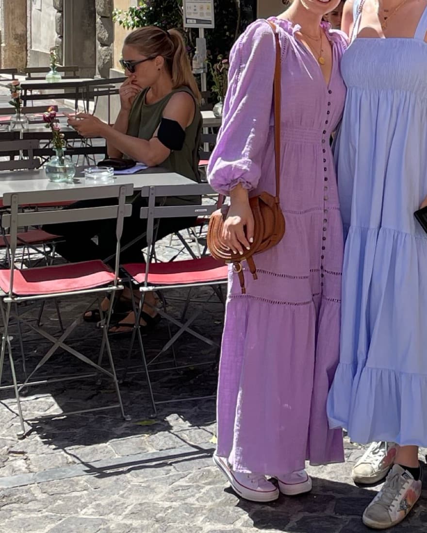 Purple Linen Sundress - Image 3