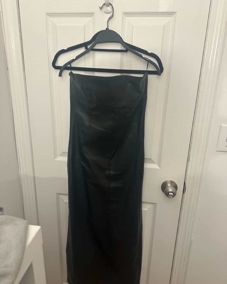 Black Leather Dress  - Image 2