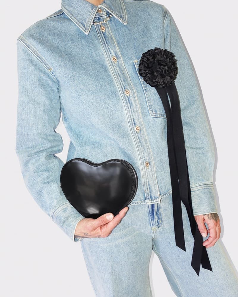 Sandy Liang Heart-Shaped Clutch - Image 3