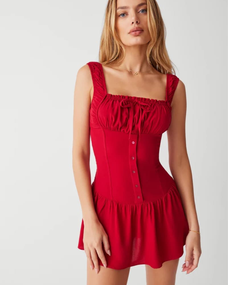 Frankie’s Bikini Christa Ruffle Dress - Image 4