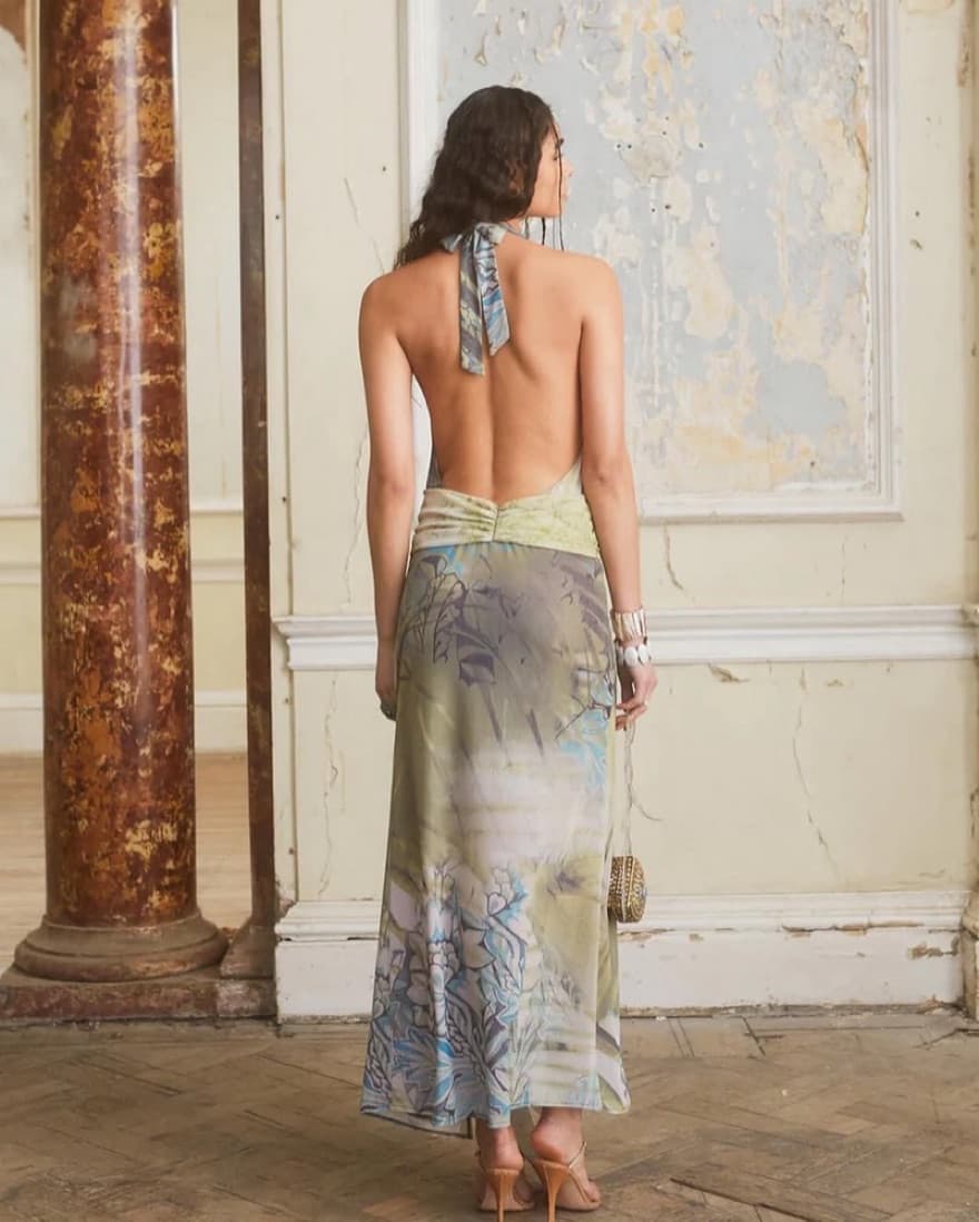 Jaded London Cindy Plunge Maxi Dress  - Image 3