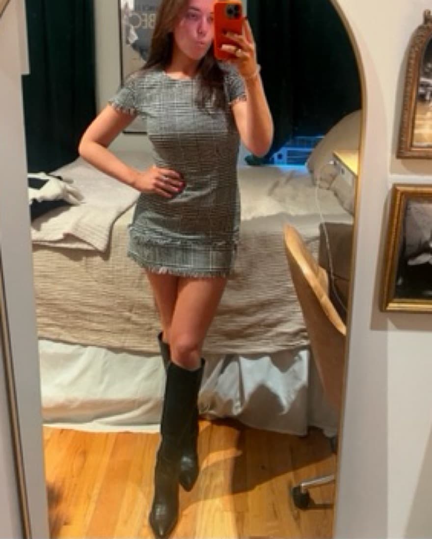 Lovers + Friends Tweed Mini Dress - Image 1