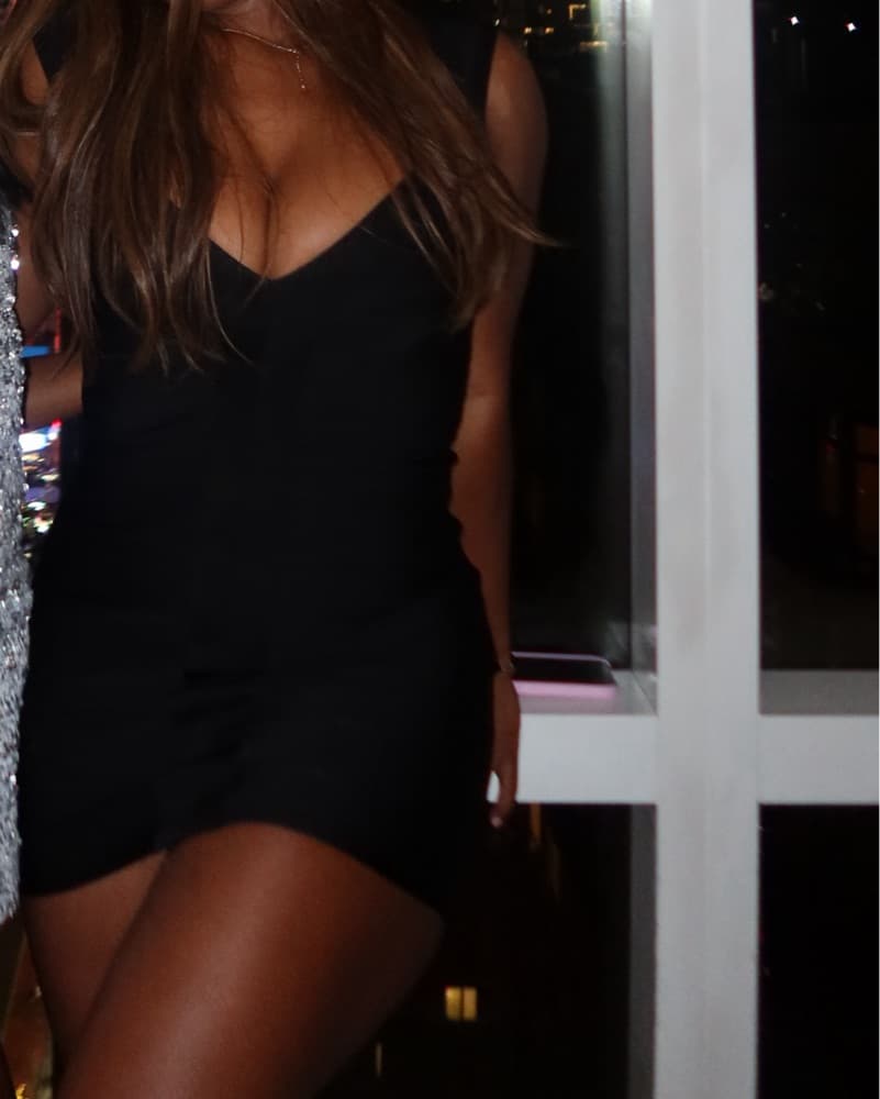 Black Bandage Mini Dress - Image 2