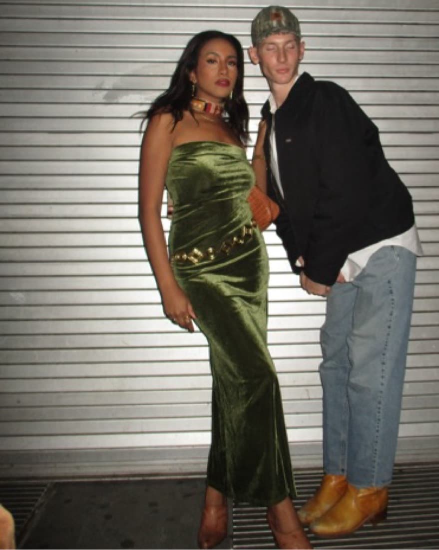Green Velvet Tube Maxi - Image 3