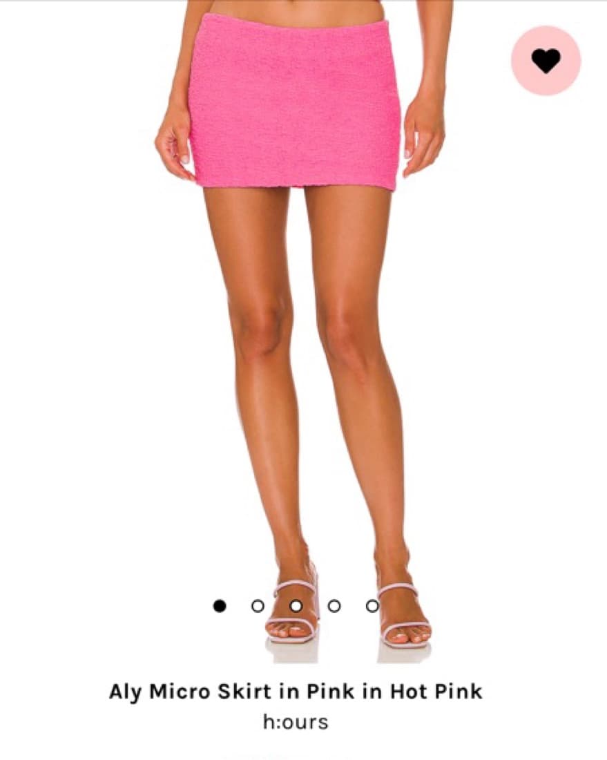 Hot Pink Low Rise Mini Skirt - Image 1