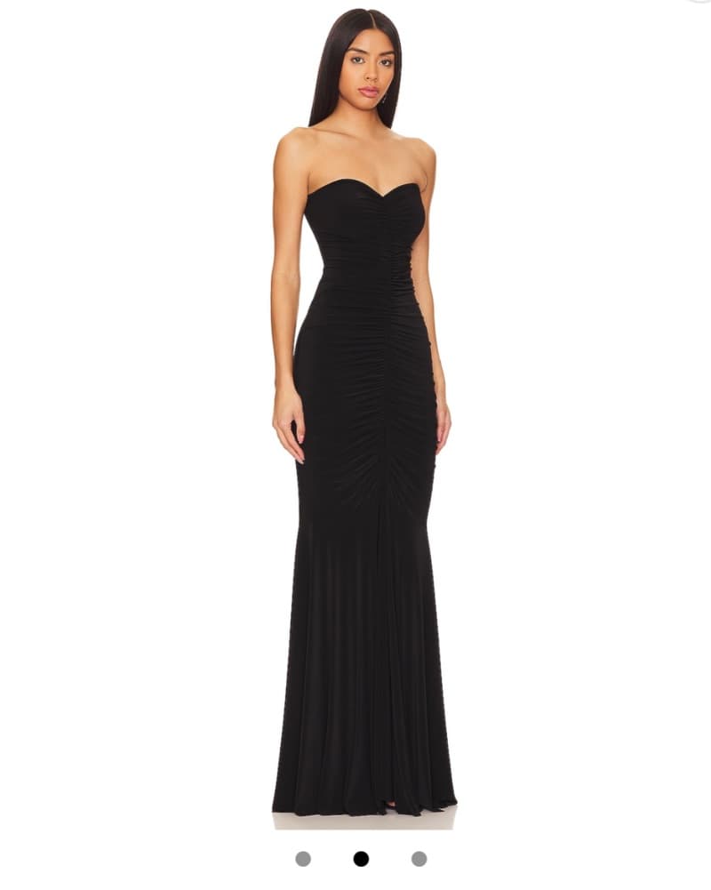 Norma Kamali Strappless Fishtail Gown - Image 2