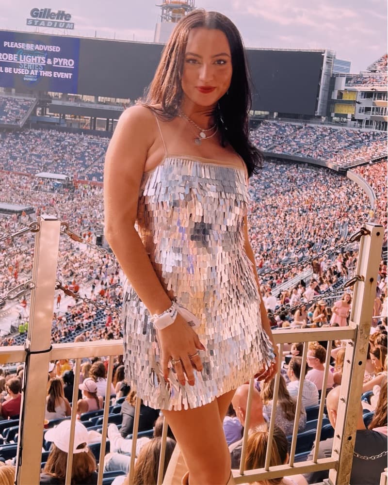 Silver Sequin Dress - Image 2