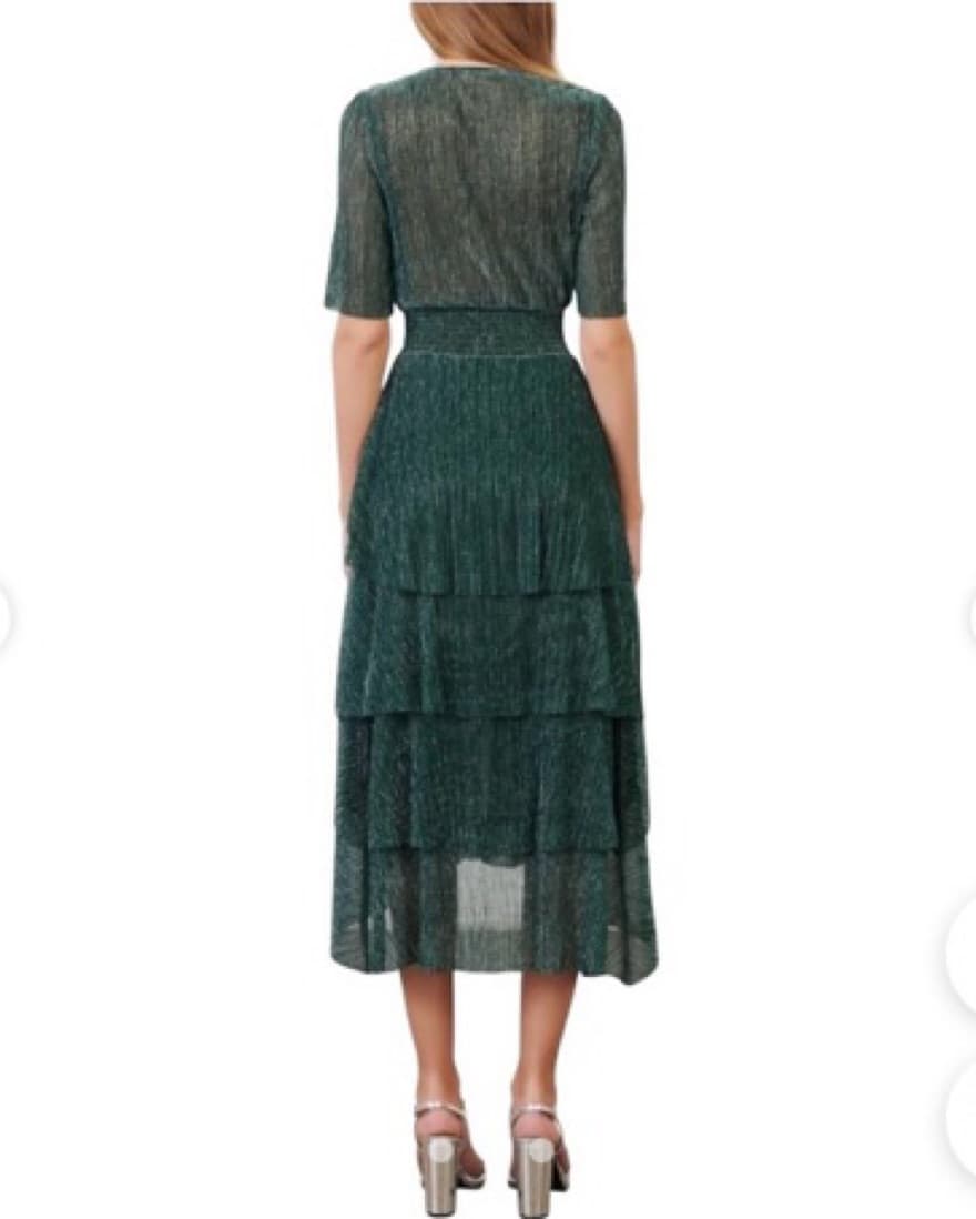 Maje Lurex green Dress  - Image 2