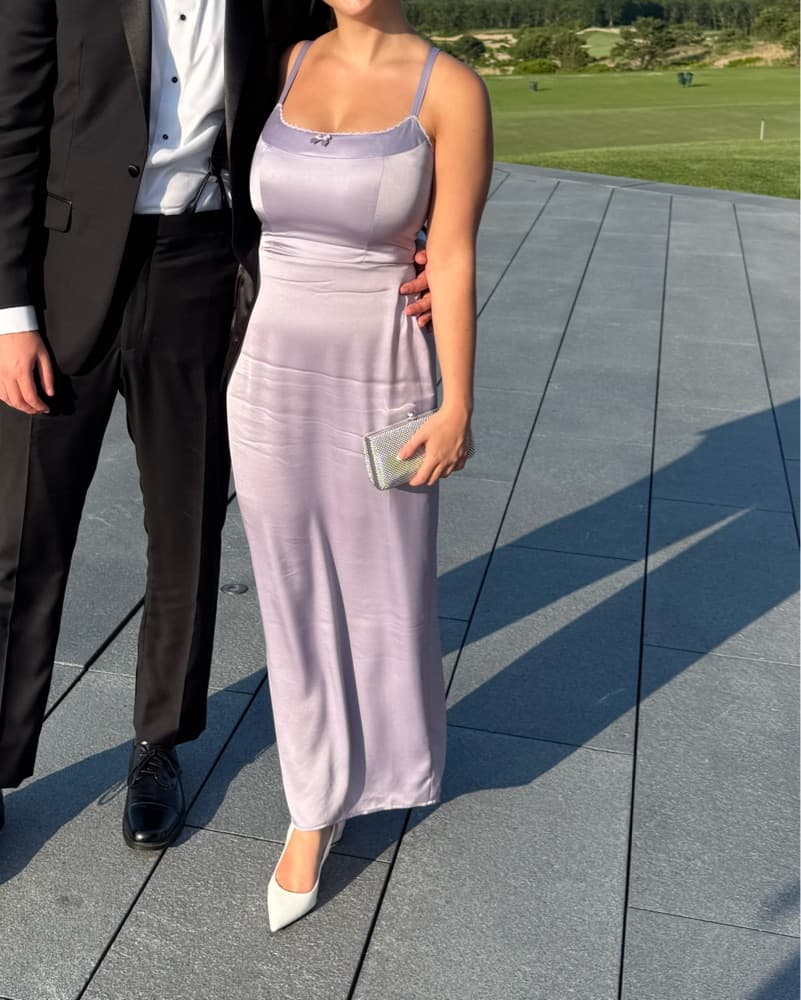 Reformation Lucy Satin Dress - Image 1