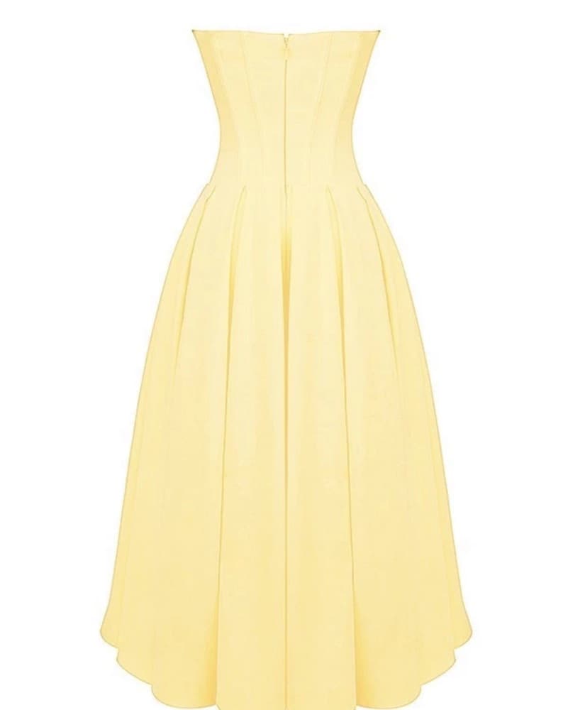 House Of Cb Stunning Yellow Ball Gown - Image 3