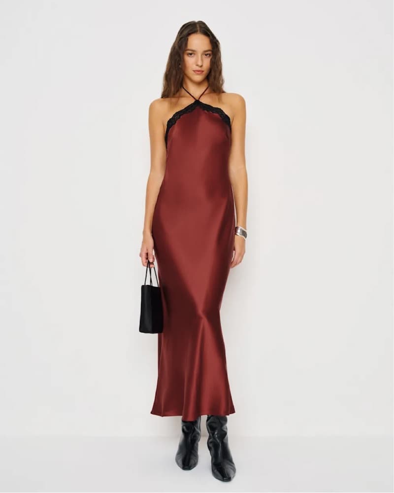 Reformation Aara Silk Dress - Image 1
