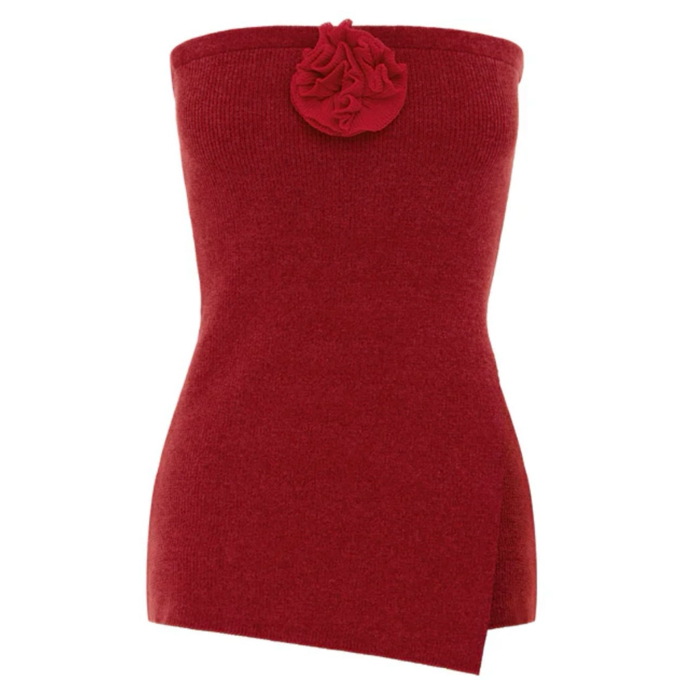 With Jean Rose Top Red  - Image 2