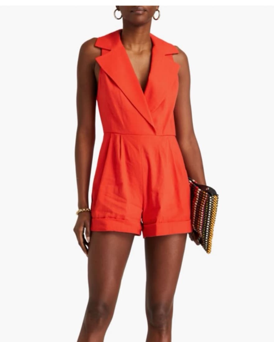 Alice and Olivia Orange Romper  - Image 1