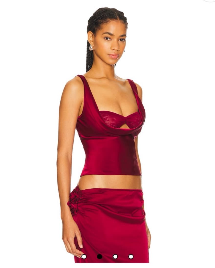 Lioness Delilah Top In Burgundy  - Image 2