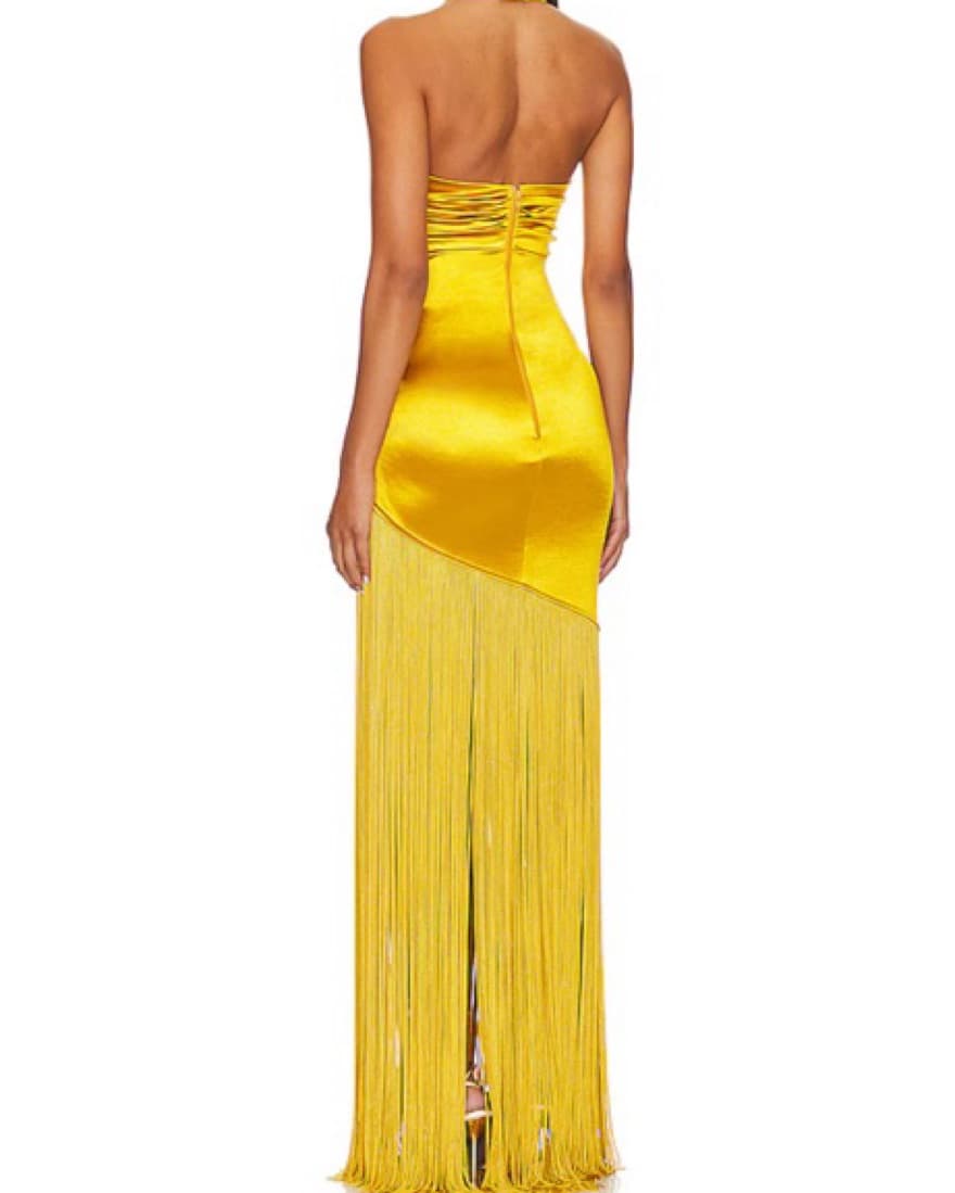 Bronx And Banco Bali Gown In Gold - Image 2