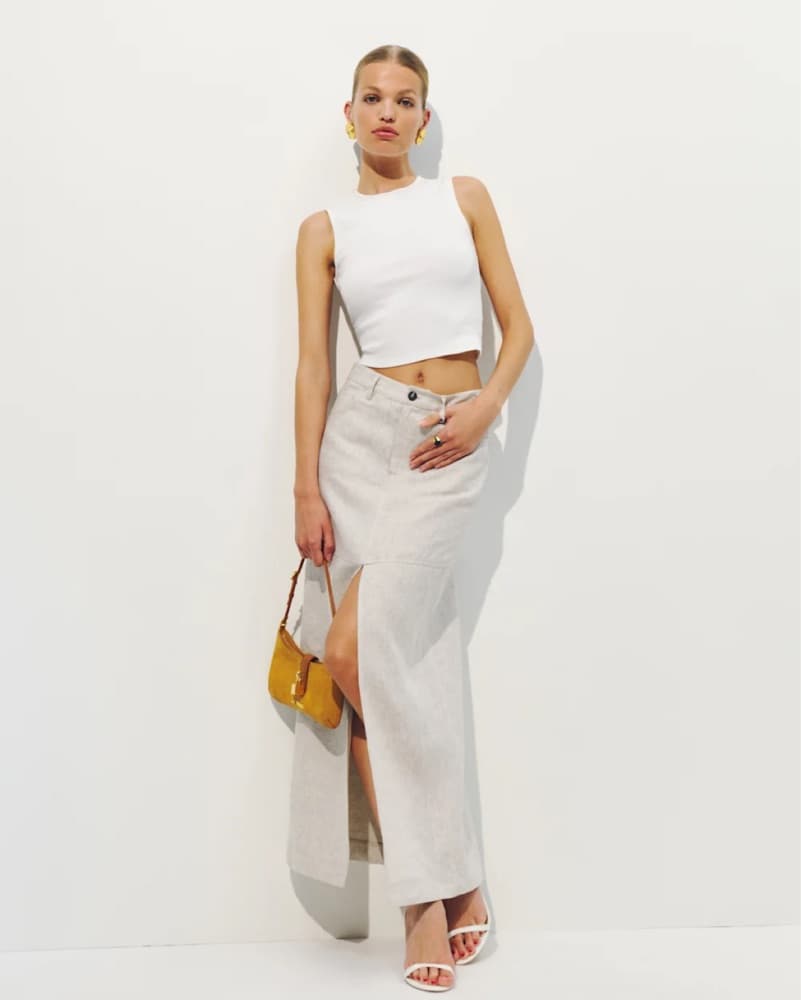 Reformation White Ryland Tank - Image 3