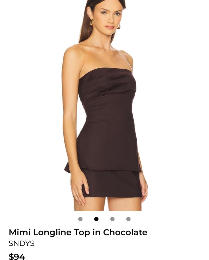 Revolve Brown Skirt And Top Set - Image 2