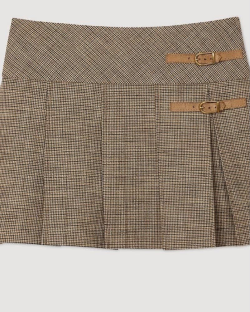 Chic Checkered Mini Skirt - Image 3