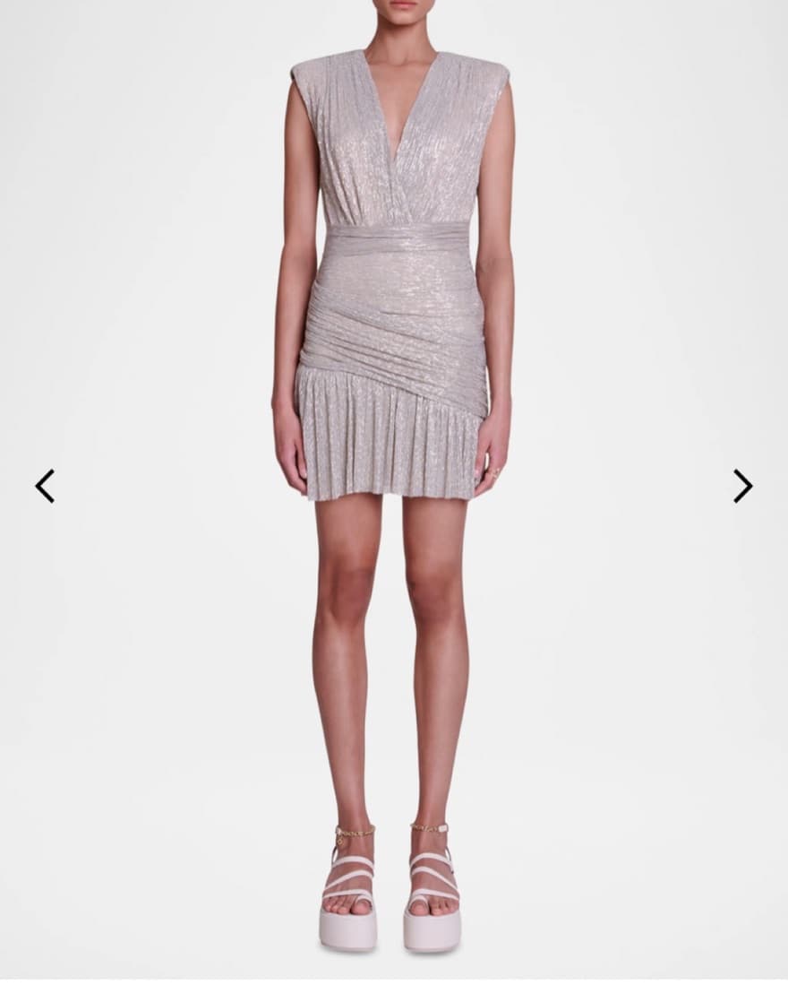 Maje Paris Short Metallic Dress - Image 1