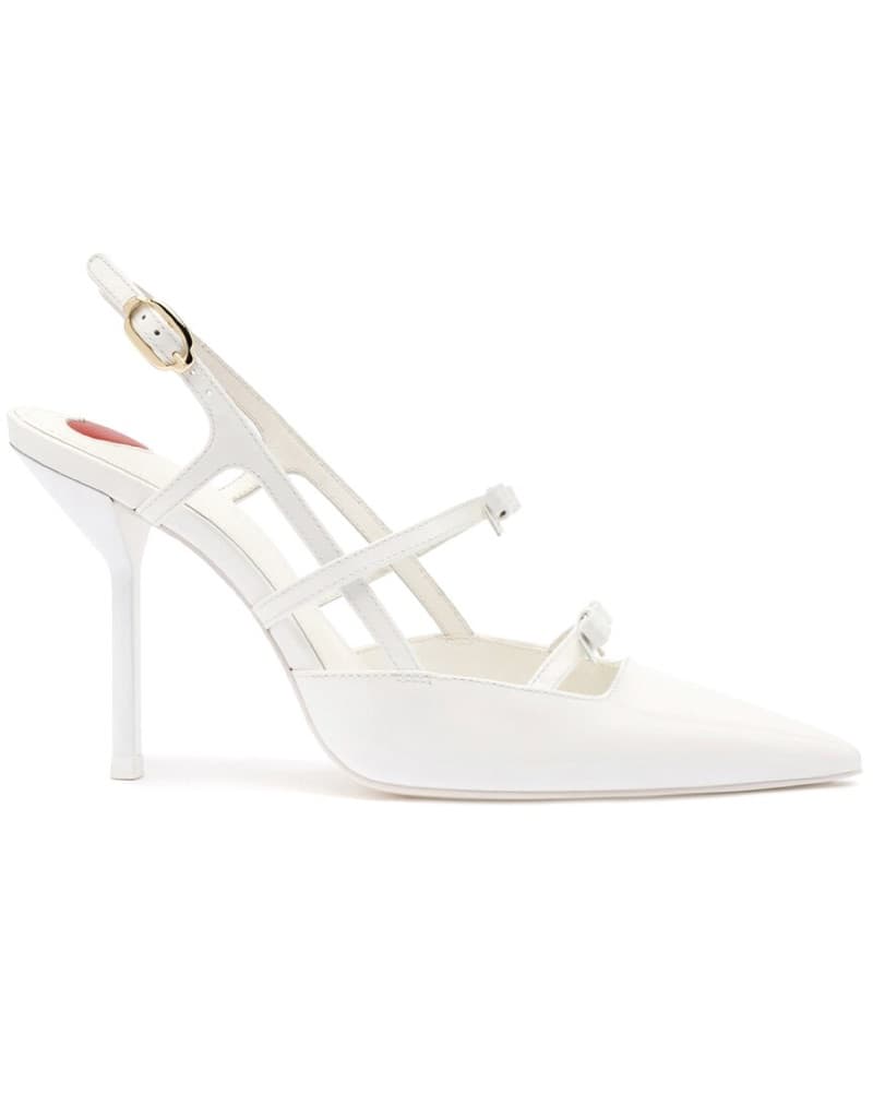 larroude brooks Patent Pumps white - Image 1