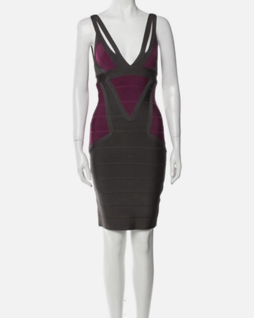 Herve Leger 2000's Bodycon Dress - Image 1