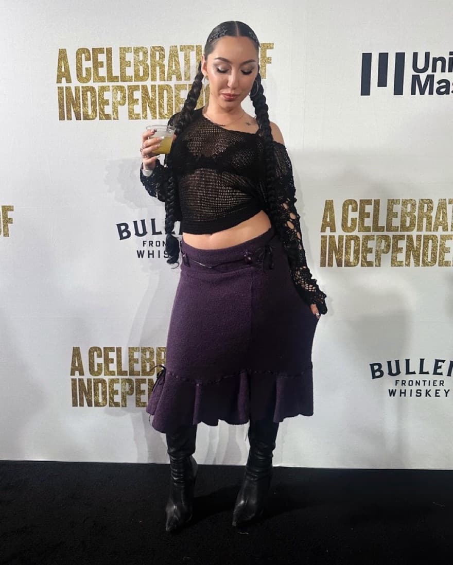 Vintage Italian Purple Skirt - Image 2