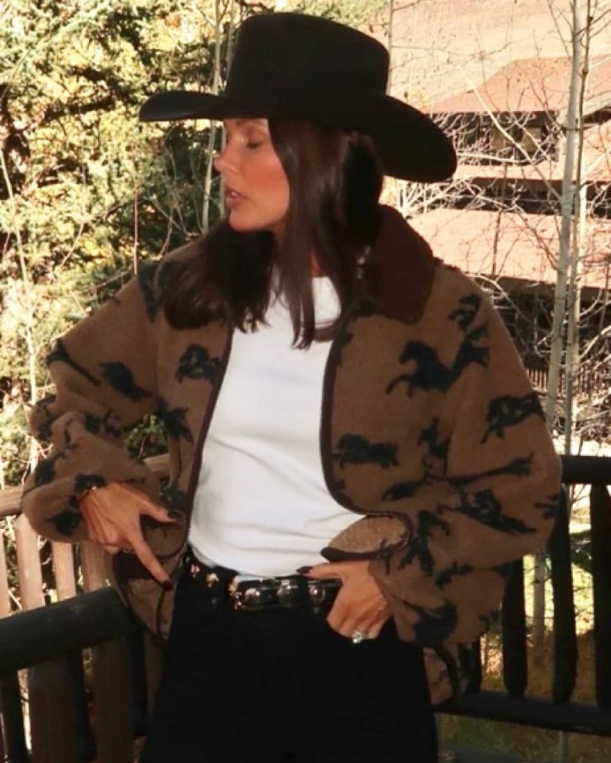 The Great Pasture Hickory fleece Jacket  - Image 1