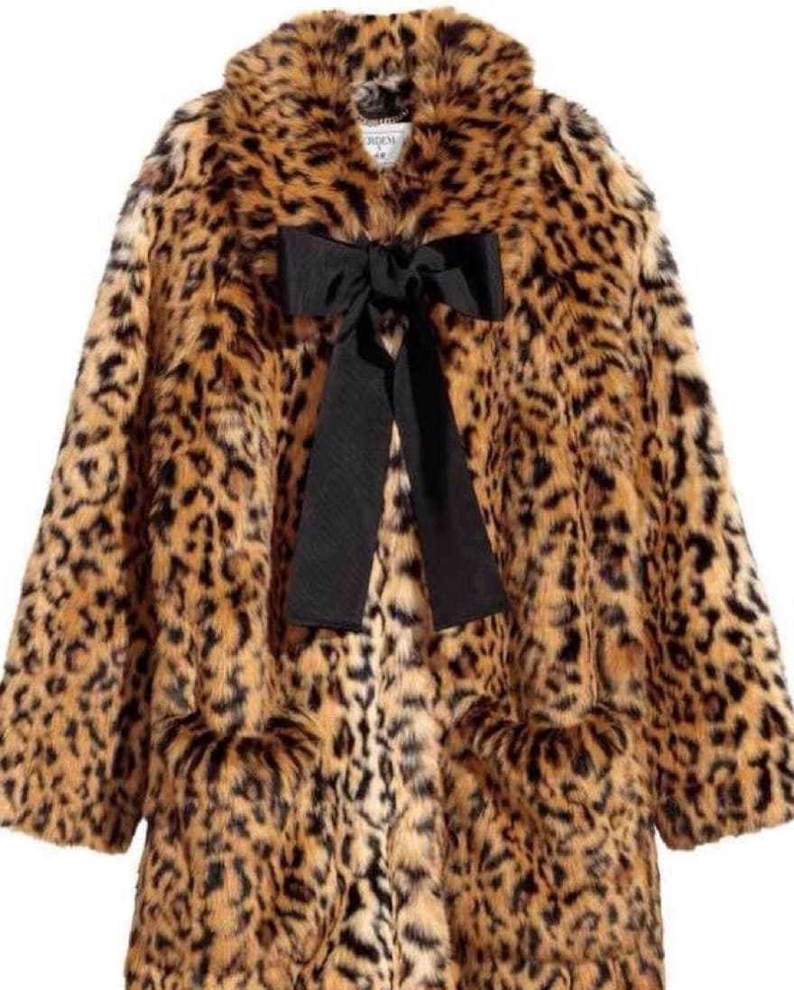 Erdem H&M Faux Leopard Coat - Image 1