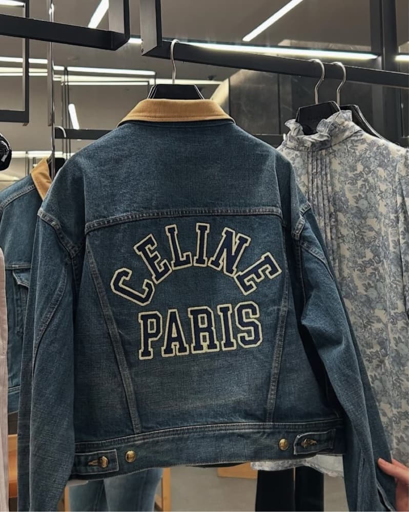 Rare Celine Denim Jacket W Celine Back  - Image 1
