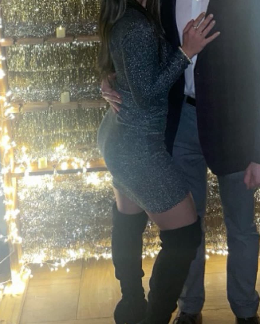 NYE Metallic/sparkling Long Sleeve Dress - Image 2