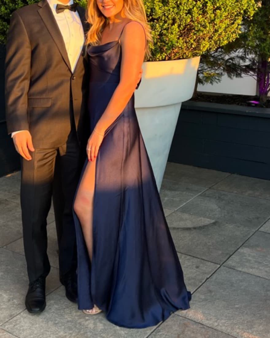 Fame And Partners Navy Gown - Image 1