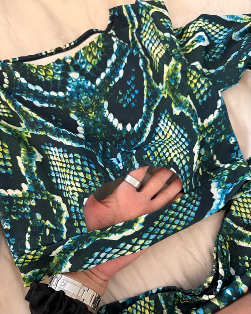 Vibrant Snake Print Two-Piece Set - Image 2