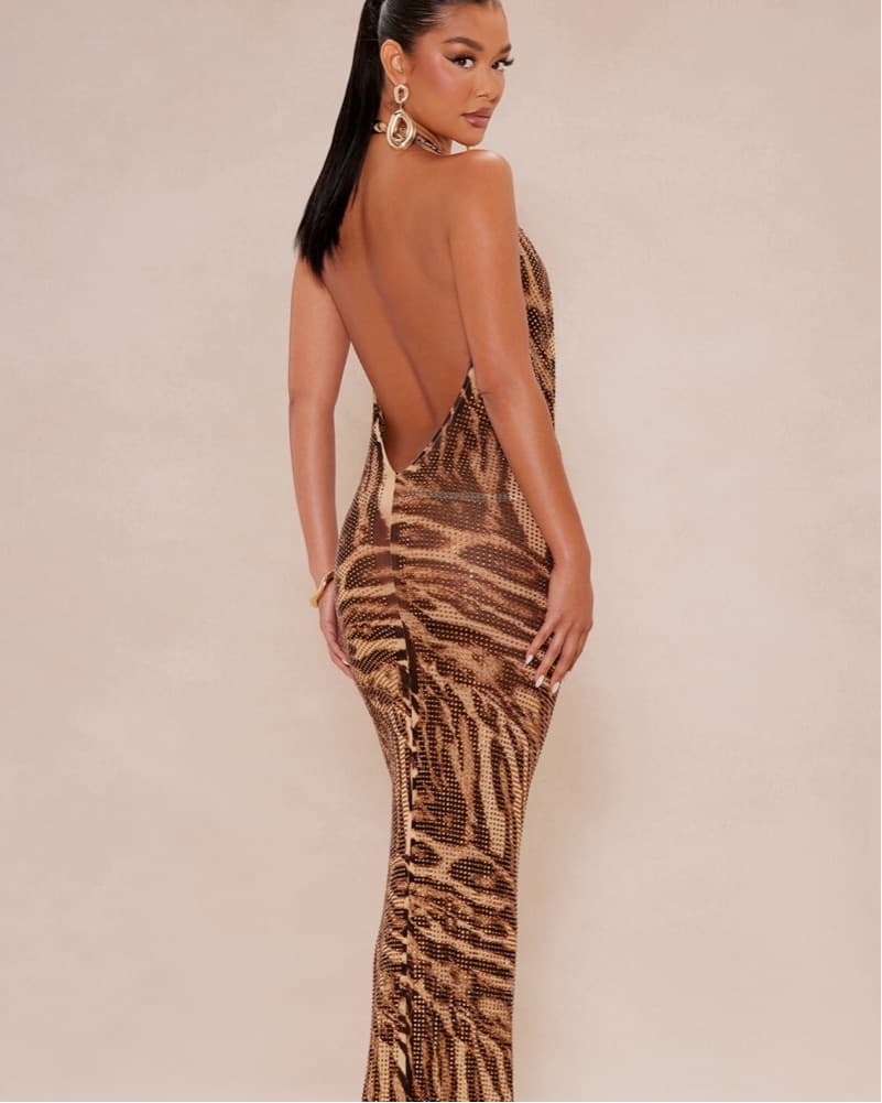 Rhinestone Maxi Dress - Image 3