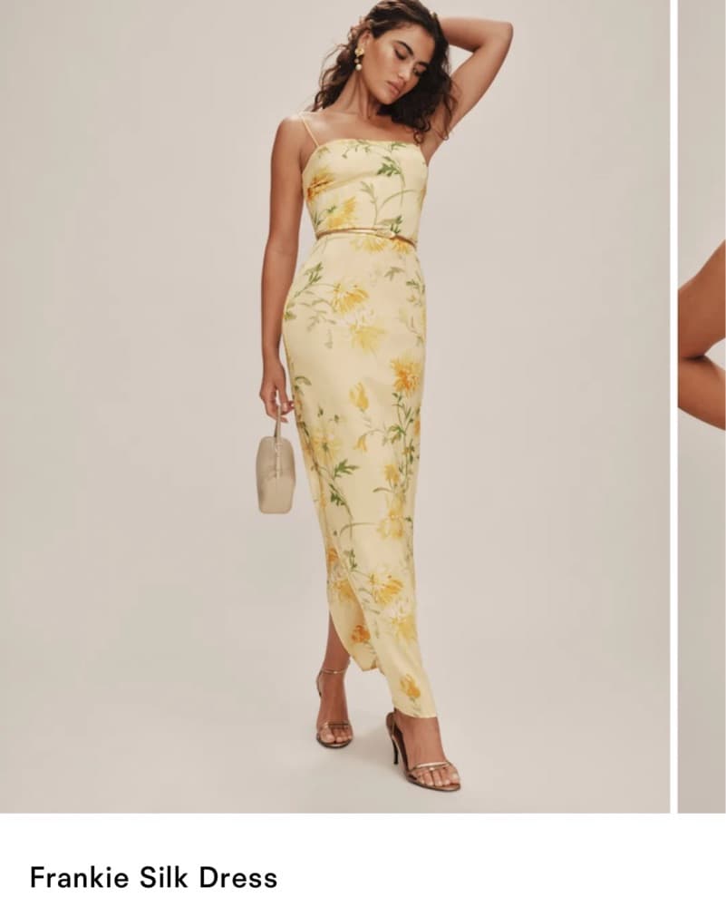 Reformation Frankie Silk Dress - Image 1