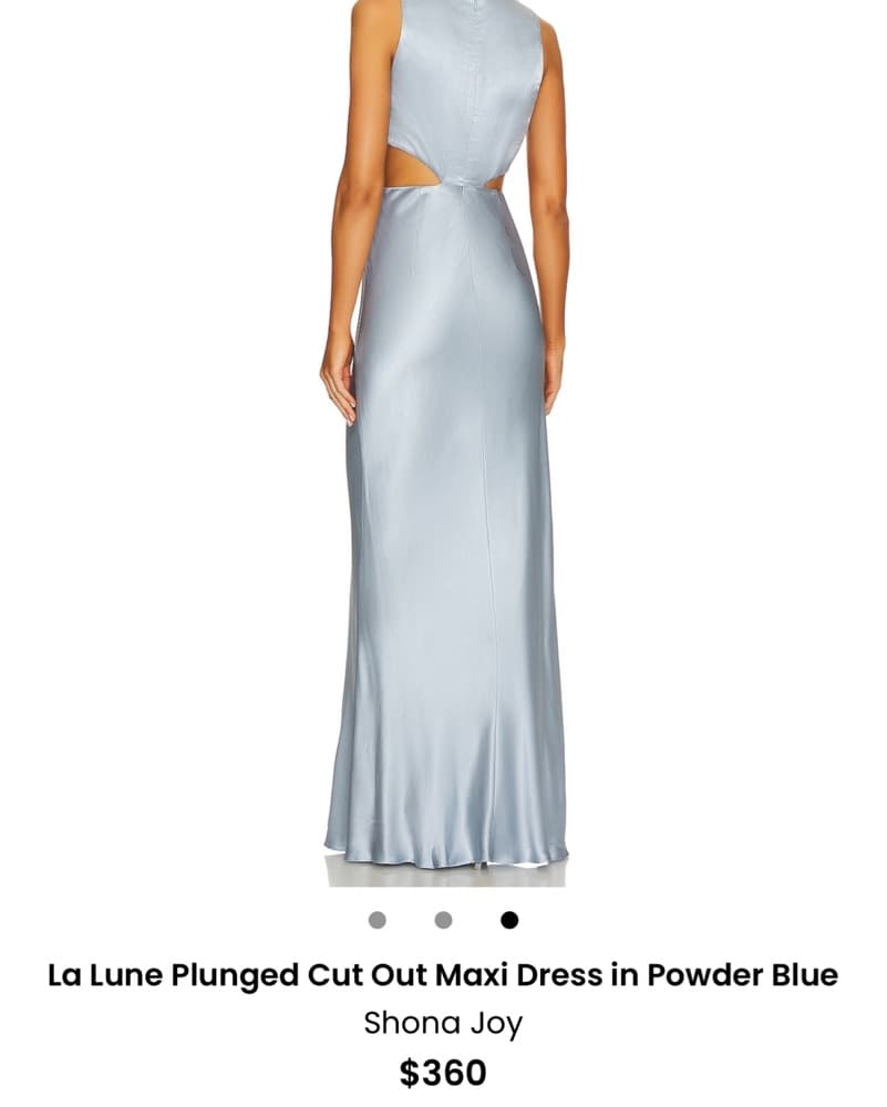 Shona Joy Lune Blue Cutout Revolve Dress - Image 2