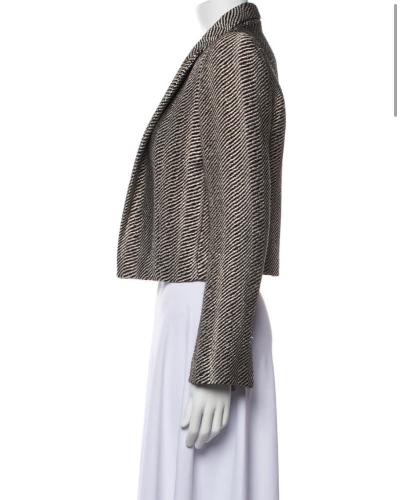 IRO Cropped Metallic Pattern Blazer - Image 2