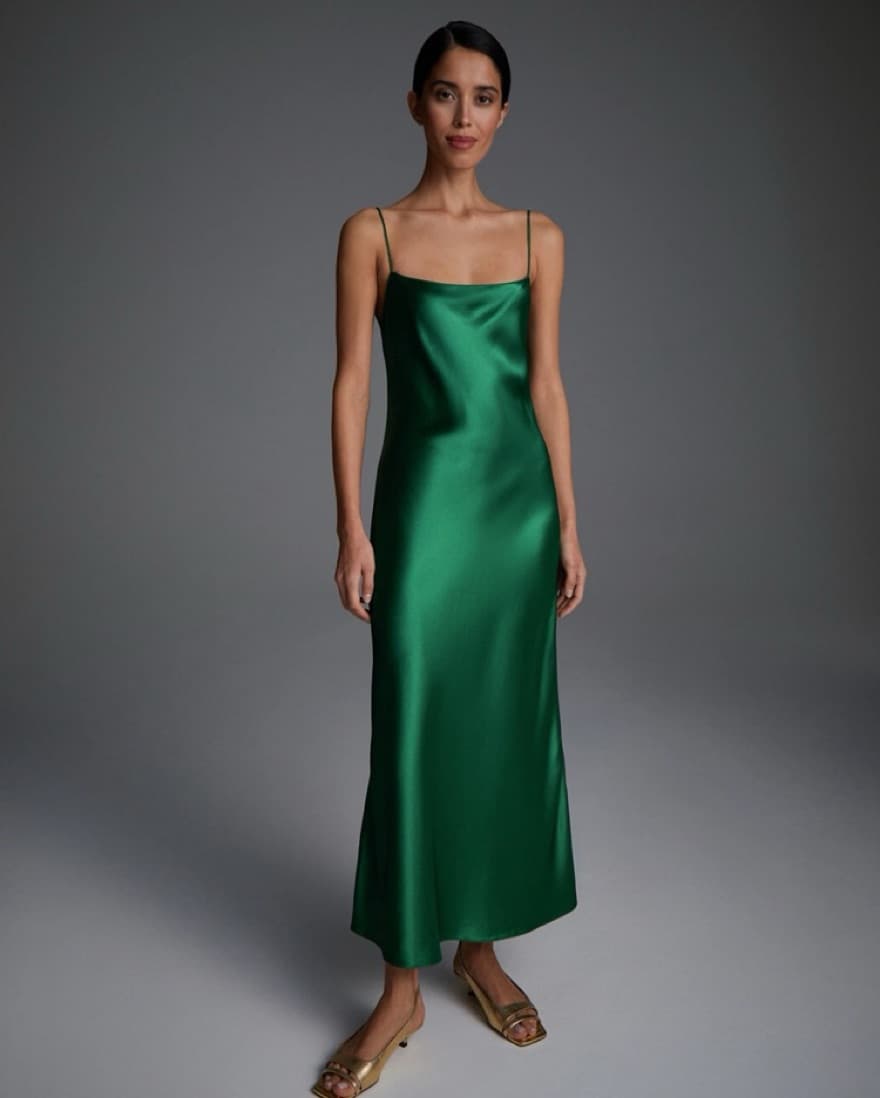 12 Storeez Green Slip Dress - Image 1