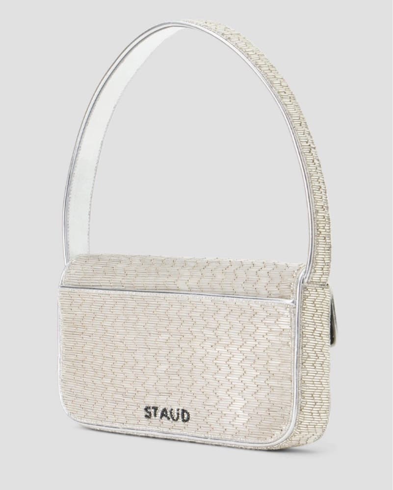 Staud Tommy Bag Silver Beaded - Image 3