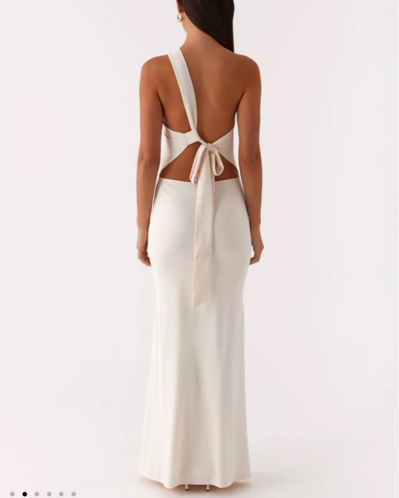 Peppermayo One Shoulder White Maxi Dress - Image 2