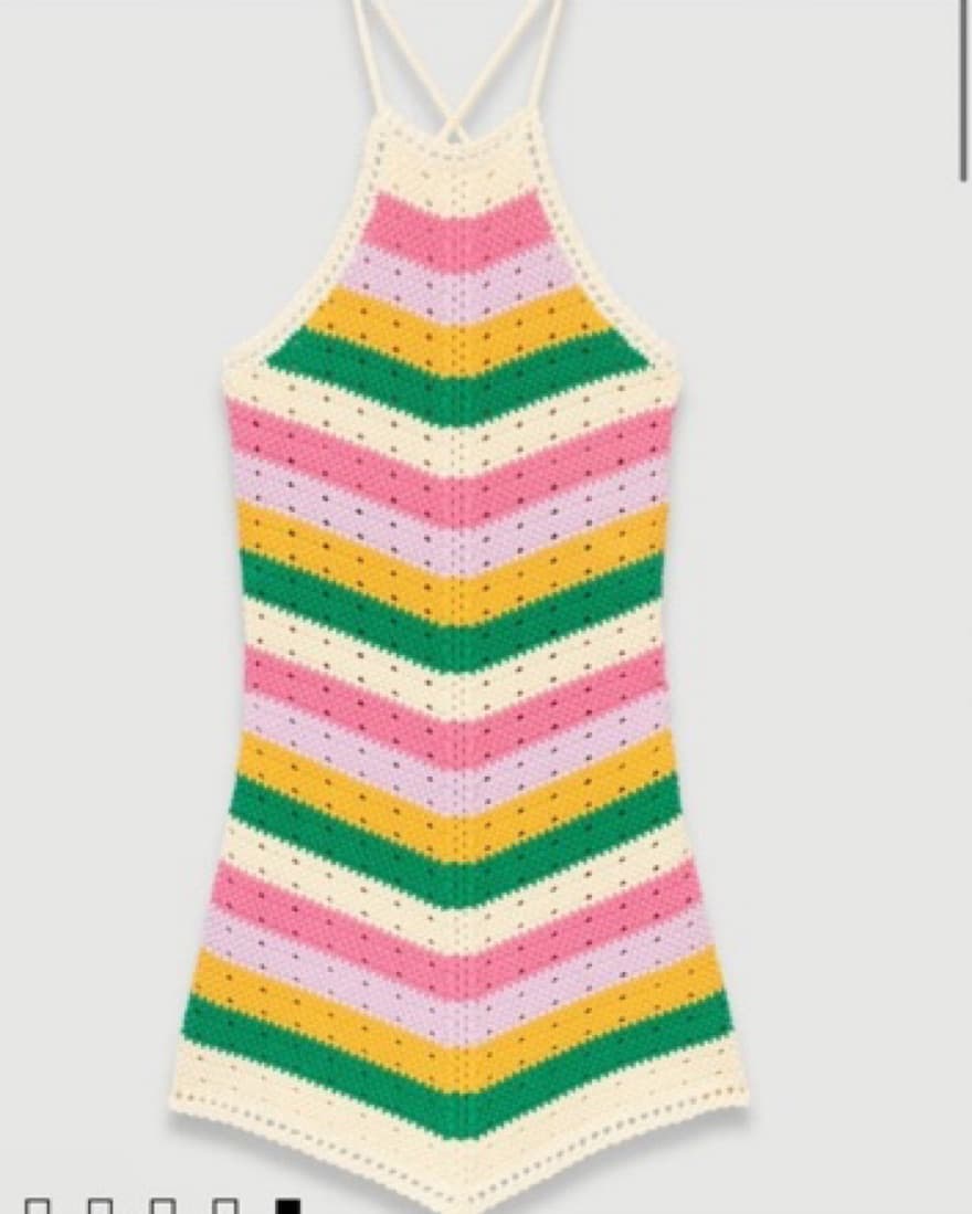 Maje Crochet Halter Dress - Image 4