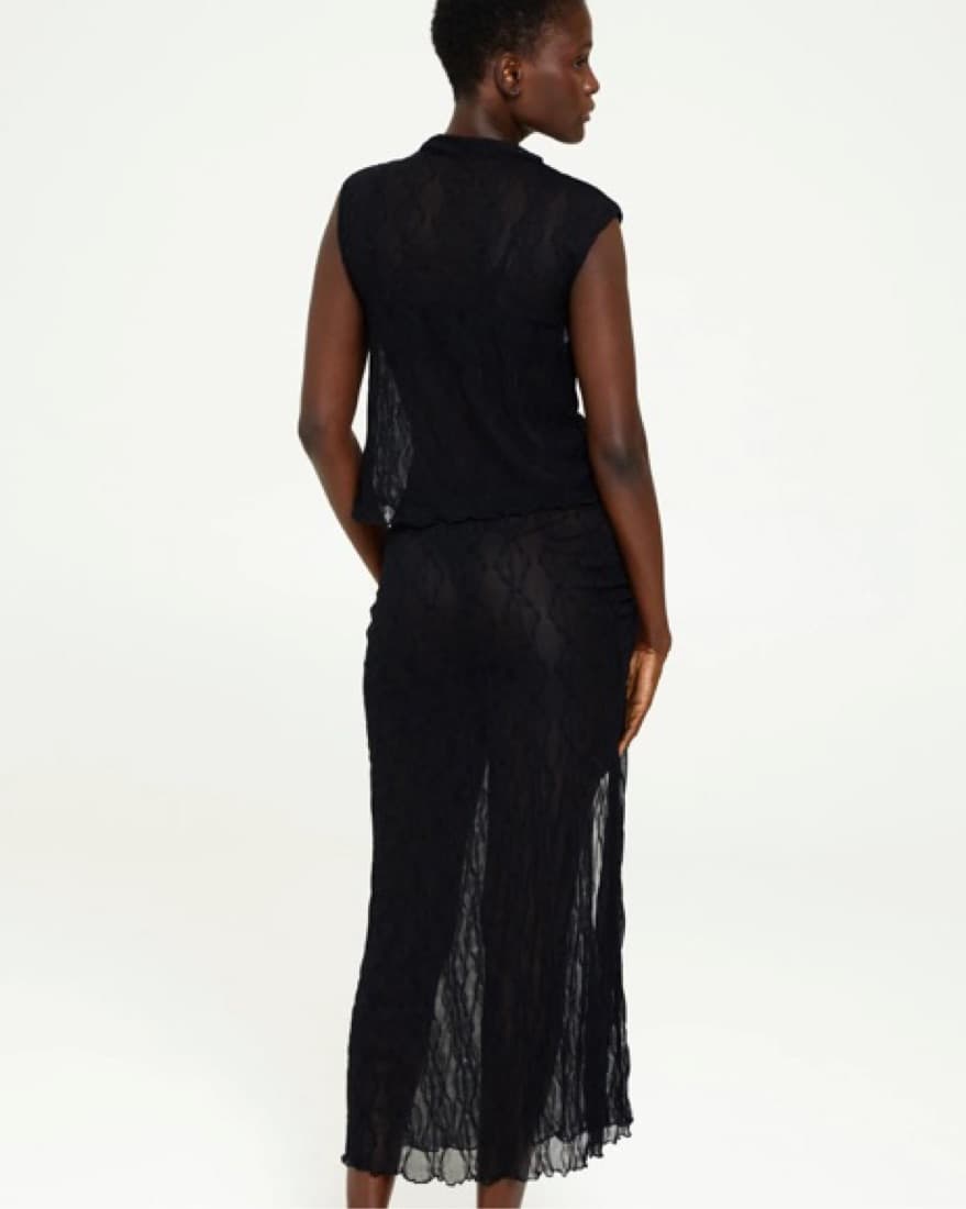 Find Me Now Mariposa Lace Ruched Midi - Image 6