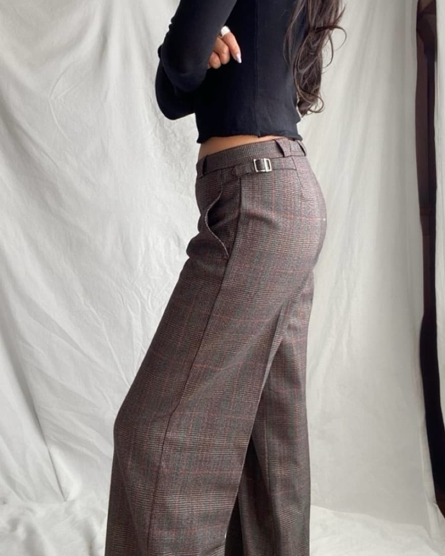 Vintage Plaid Pants  - Image 3