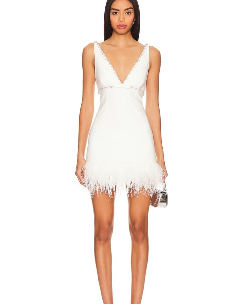 Nora Dress in White by LIKELY - Image 1